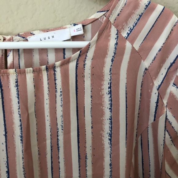 LUSH Pink Striped Shift Dress - Picture 2 of 3